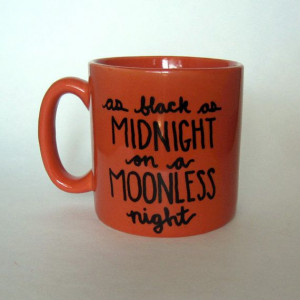 Twin Peaks quote As Black as Midnight on a by MoonriseWhims, $15.00