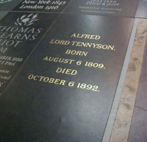 Burial Stone of Alfred Tennyson