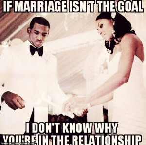 Marriage isn’t the goal