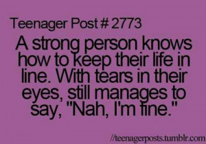 Feeling sad but stay strong