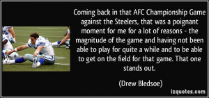Coming back in that AFC Championship Game against the Steelers, that ...