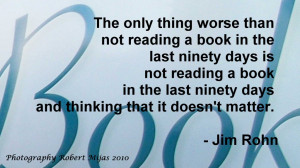 ... Not Reading Book In The Last Ninety Is Not Reading A Book - Book Quote
