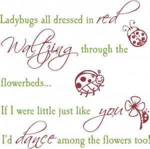 ladybug wall decals | Ladybugs Dressed In Red | Wall Decals - Trading ...