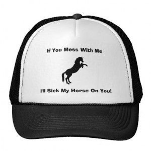 Funny Horse Sayings Hats