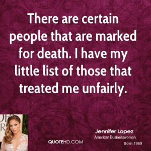Jennifer Lopez Death Quotes