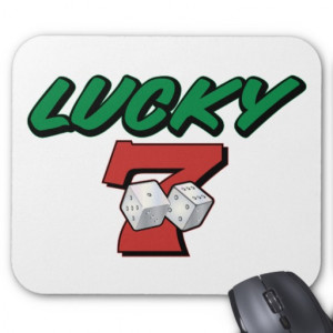 Lucky Gambling Shirt ~ Good Luck Gamble Mouse Mats