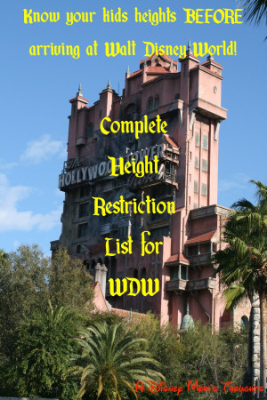 Tuesday's Tip: Walt Disney World Ride Height Requirements