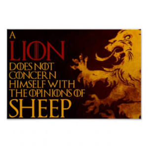 Lion Sheep Poster (12