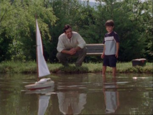 Bench (Furniture), Sailing Boat, Son, Father, Brown-Haired, Boy ...