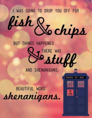 Shenanigans' such a lovely word