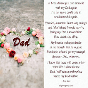 click for in loving memory verses for father dad memorial