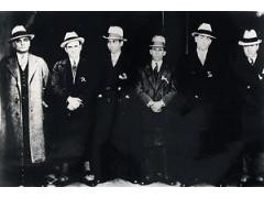Lucky Luciano Meyer Lansky Gang & Mob Photo Very Rare