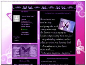 ... for Fantasy Butterflies Purple Butterfly Quotes MySpace Layouts