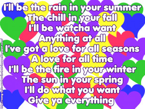 ... For All Seasons - Christina Aguilera Song Lyric Quote in Text Image