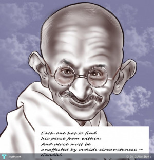 Gandhi Peace Quote by Alan Davis in Digital Art. Posted on September ...