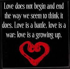 Love is a battlefield :)