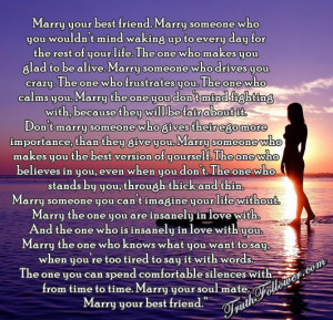 marry your best friend marry someone who you wouldn t mind waking up ...