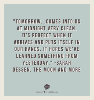 ... ve learned something from yesterday.