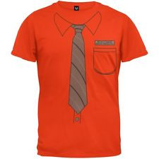 The Office - Mens Dwight Schrute Costume T-Shirt - Orange