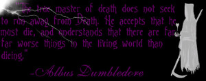 Albus Dumbledore Quote - Death by Kelmzie