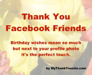 Thank You For The Birthday Wishes Facebook For birthday gift thank you
