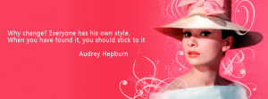 If you like Audrey Hepburn quote facebook cover photos ,give a flike ...