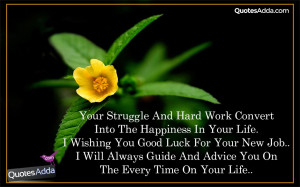 Good Luck Quotes and New Job Wishes in English Language. Good Luck ...