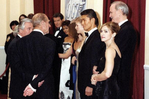 Not a fan? The Duke of Edinburgh at a film premiere with Madonna (Pic ...
