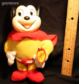 Details about Mighty Mouse Vintage Plush 7