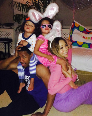 Mariah Carey and Nick Cannon celebrated Easter with their twins Monroe ...