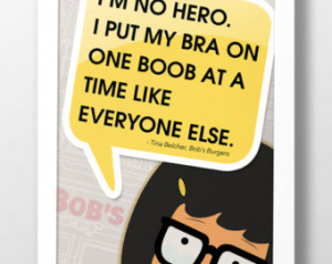 Bob's Burgers, Tina Belcher Quo te - 11x17 Art Print/Customizable ...