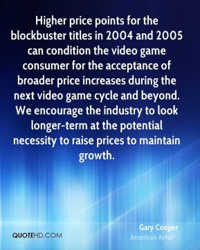 Gary Cooper - Higher price points for the blockbuster titles in 2004 ...