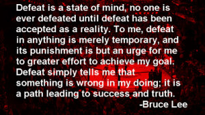 Bruce Lee Famous Five Quotes