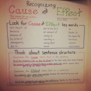 Cause and Effect by Mrs. Chapman @ RBCS Anchor Charts, Teaching Ideas ...