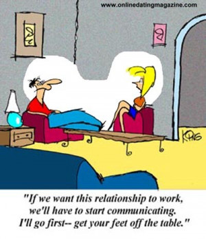 Communication and Relationships Cartoon