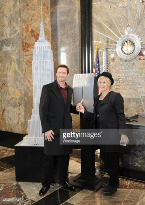 Hugh Jackman And Deborra Lee Furness Visit The Empire State Hugh