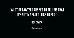 lot of lawyers are set to tell me that it's not my fault I like to ...