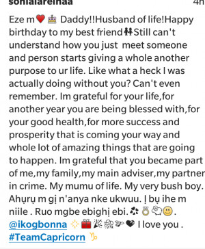 ... Colombian Girlfriend Sent Romantic Birthday Message to Her Boo