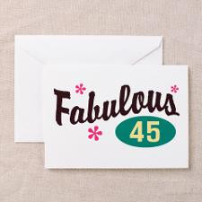 45 Year Olds Rock ! Greeting Card
