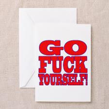 Go F Yourself Greeting Cards (Pk of 20) for