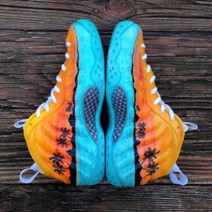 Nike Air Foamposite “Walk On Water” Customs by Kreative Custom ...