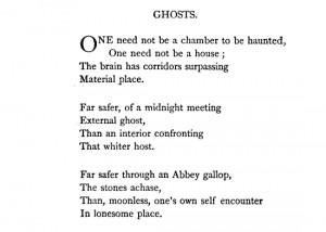 Emily Dickinson, “Ghosts”