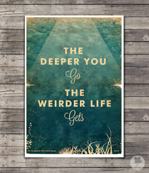 Life Aquatic Wes Anderson Poster Vintage Style by CinemaStudio