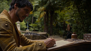 Oberyn writes a poem for his daughter, Elia.