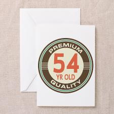 54th Birthday Vintage Greeting Card for
