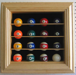 Billiard Pool Ball Display Case With Door