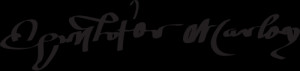 Christopher Marlowe/ Marley 's only signature