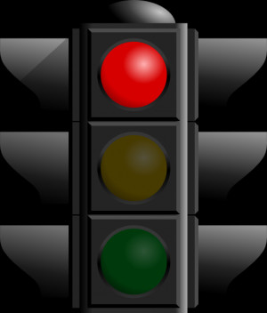 Traffic Light: Red clip art