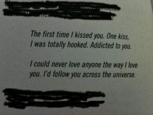 one kiss, I was totally hooked