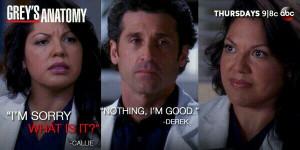 ... what is it? Derek Shepherd: Nothing, I'm good. Grey's Anatomy quotes